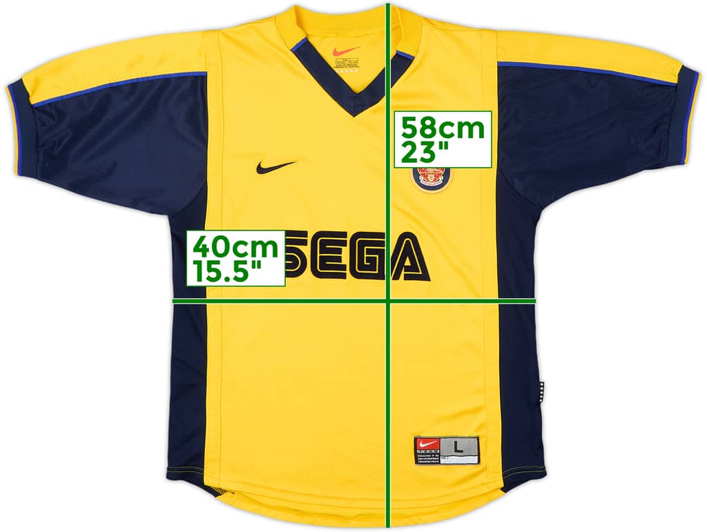 1999-01 Arsenal Away Shirt - 7/10 - (L.Boys)
