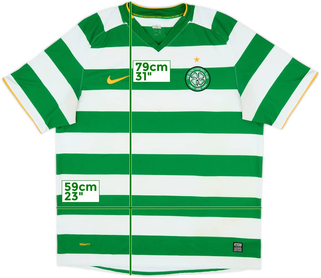 2008-10 Celtic Home Shirt - 3/10 - (XL)