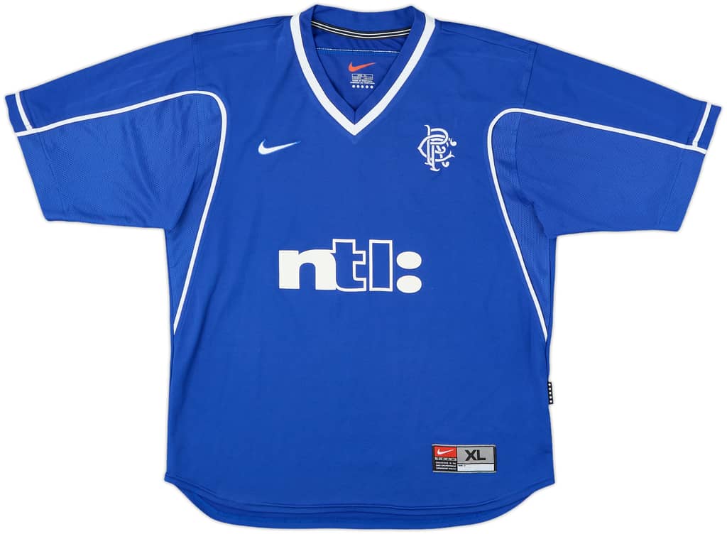1999-01 Rangers Home Shirt - 8/10 - (XL.Boys)