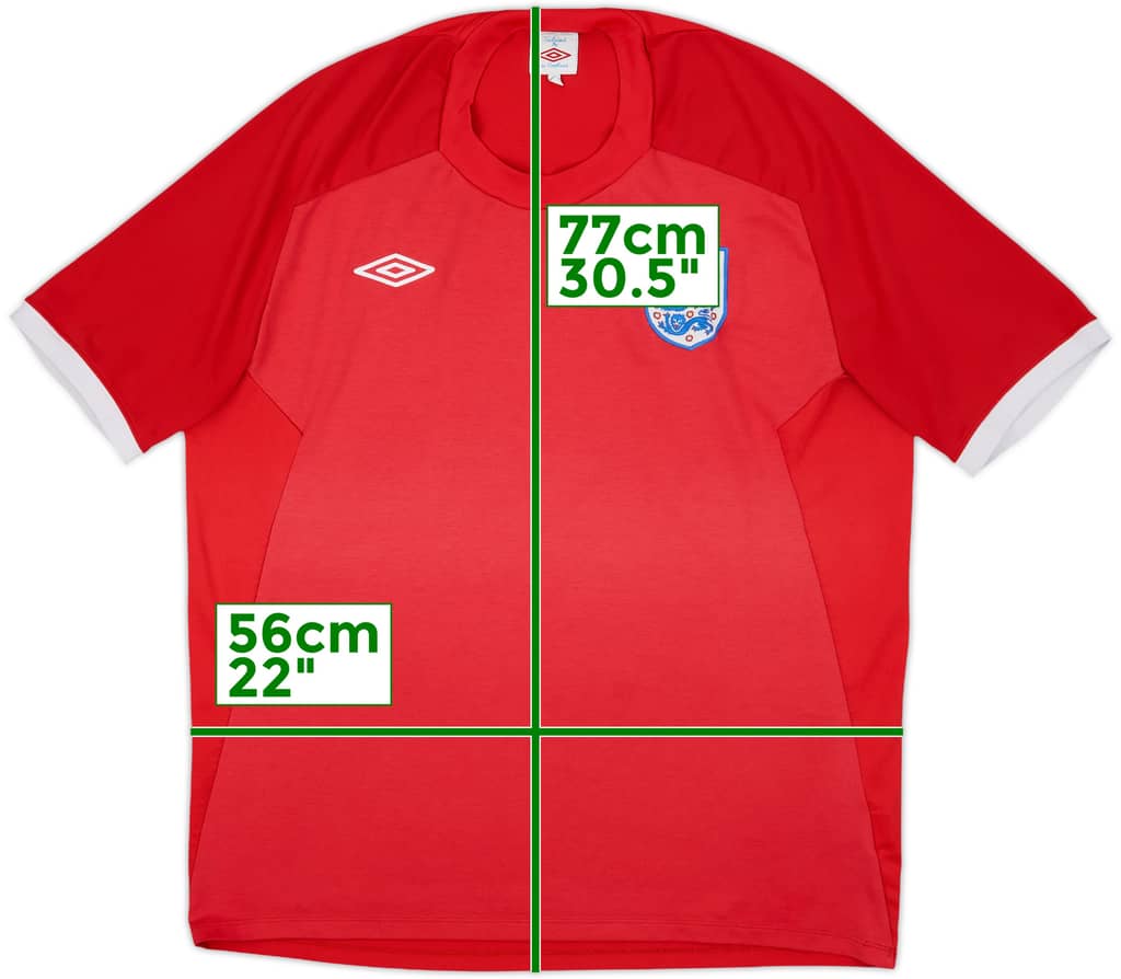 2010-11 England Away Shirt - 5/10 - (XL)