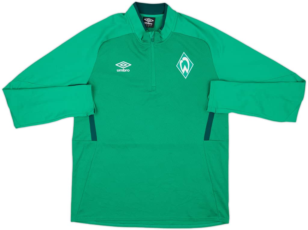 2019-20 Werder Bremen Umbro 1/4 Zip Training Top - 8/10 - (L)