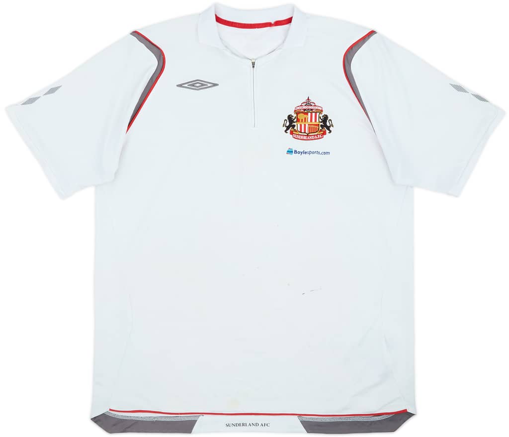 2007-08 Sunderland Umbro 1/4 Zip Polo Shirt - 4/10 - (XL)