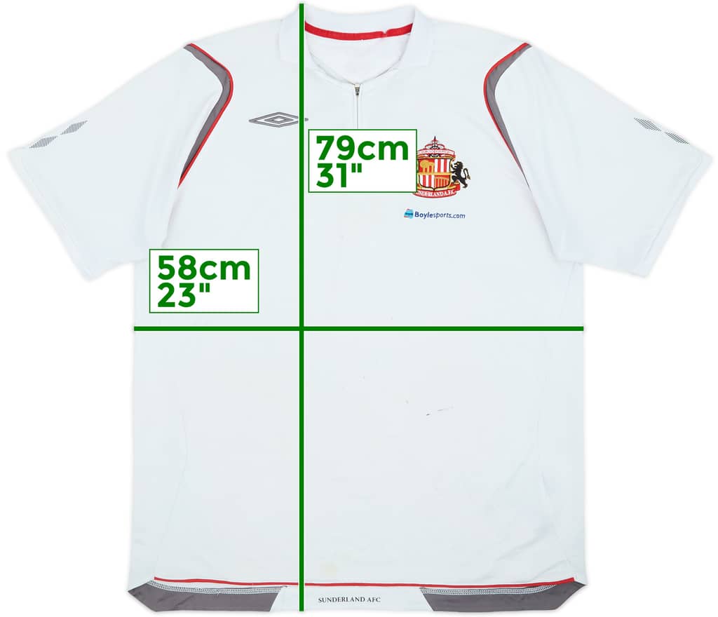2007-08 Sunderland Umbro 1/4 Zip Polo Shirt - 4/10 - (XL)
