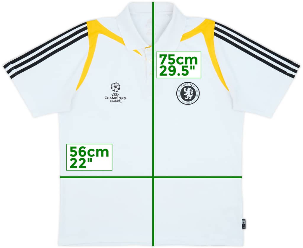2008-09 Chelsea adidas Polo Shirt - 8/10 - (L)