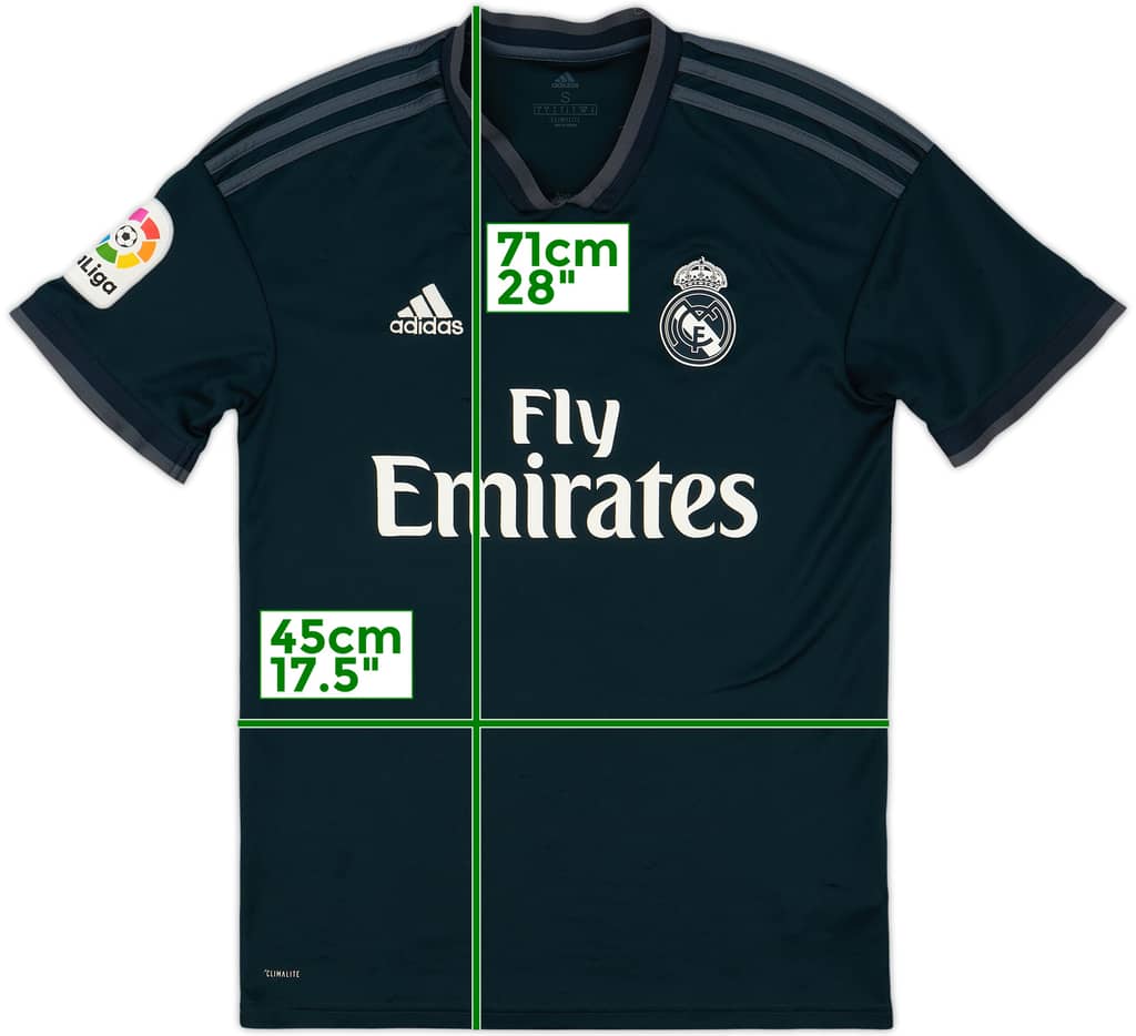 2018-19 Real Madrid Away Shirt - 8/10 - (S)