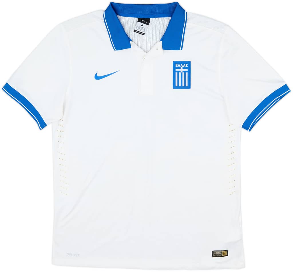 2014-15 Greece Authentic Home Shirt - 5/10 - (L)