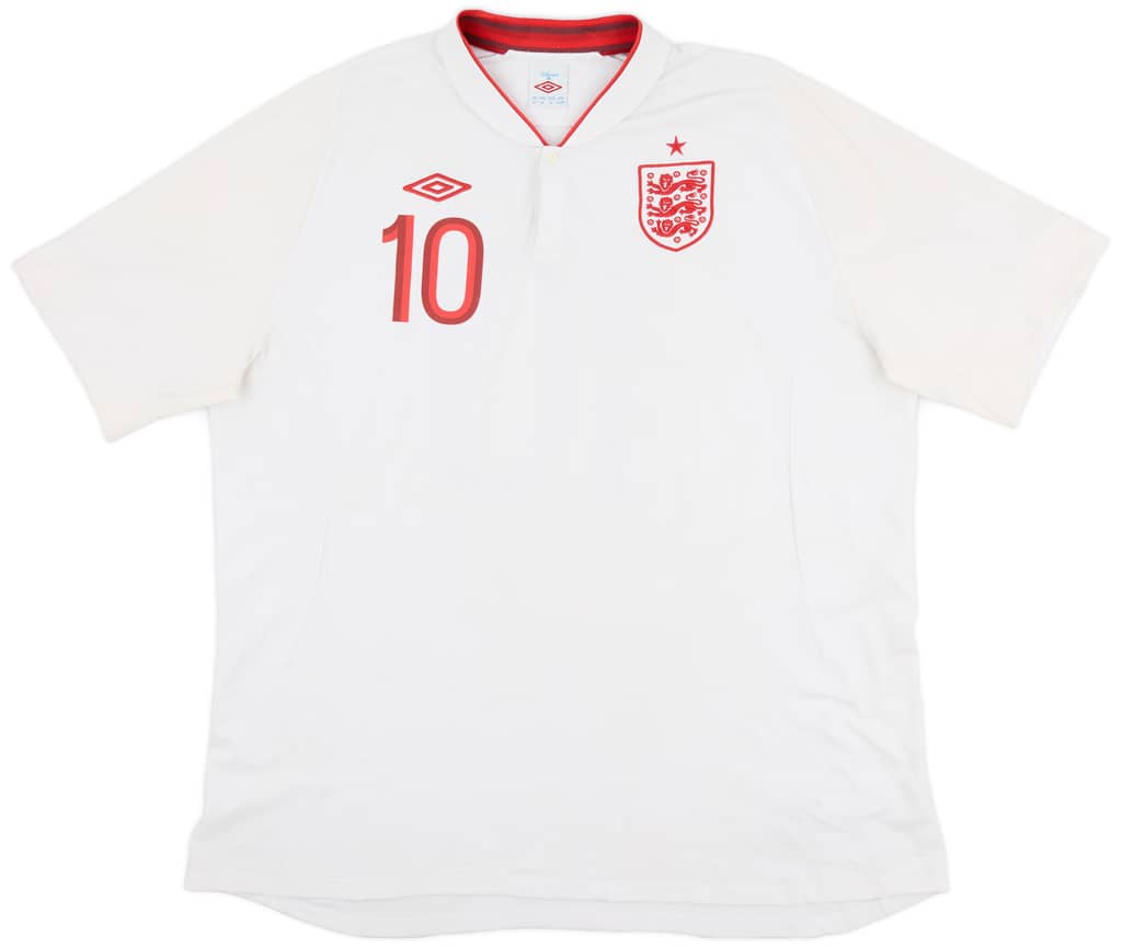 2012-13 England Home Shirt Rooney #10 - 7/10 - (3XL)