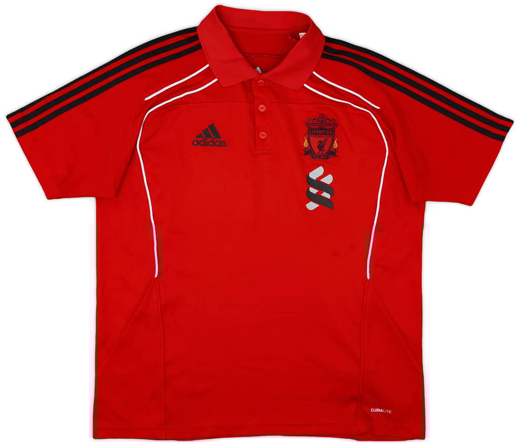 2010-11 Liverpool adidas Polo Shirt - 7/10 - (L/XL)