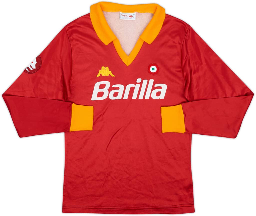 Camiseta L/S de local del Roma 1984-85 - 8/10 - (L. Niños)