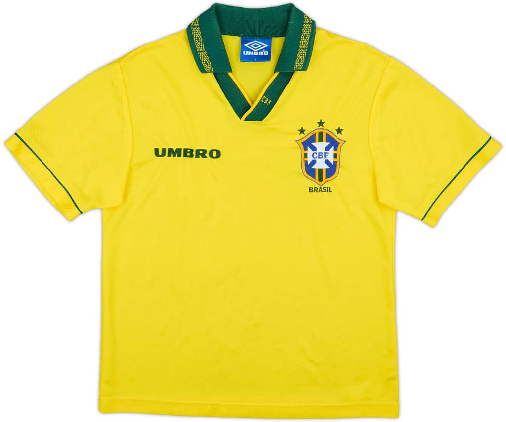1993-94 Brazil Home Shirt - 8/10 - (Y)