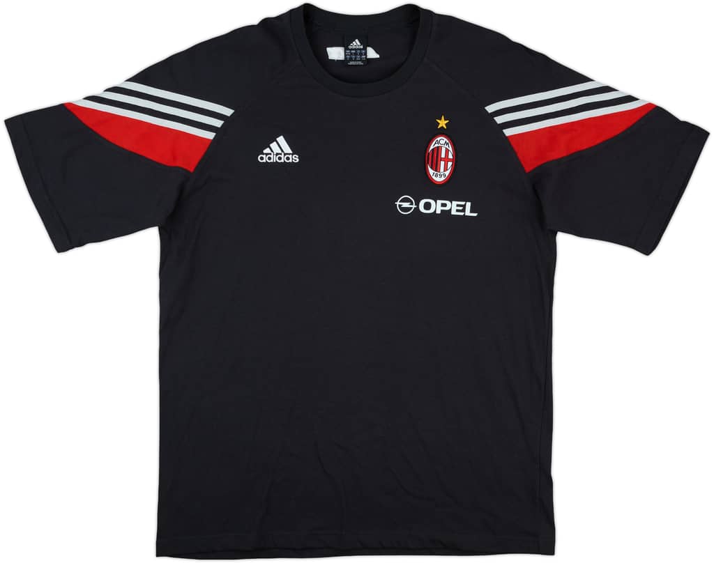 2003-04 AC Milan adidas Cotton Tee - 9/10 - (L/XL)