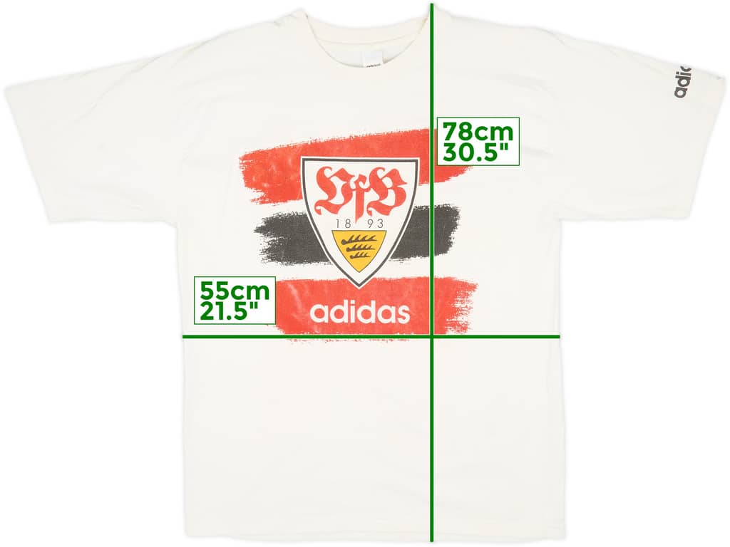 1998-99 Stuttgart adidas Graphic Shirt - 6/10 - (XL)