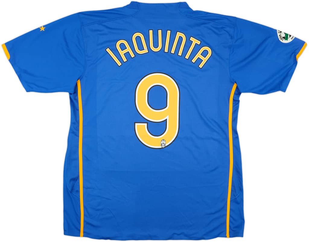 2007-08 Juventus Match Issue Away Shirt Iaquinta #9