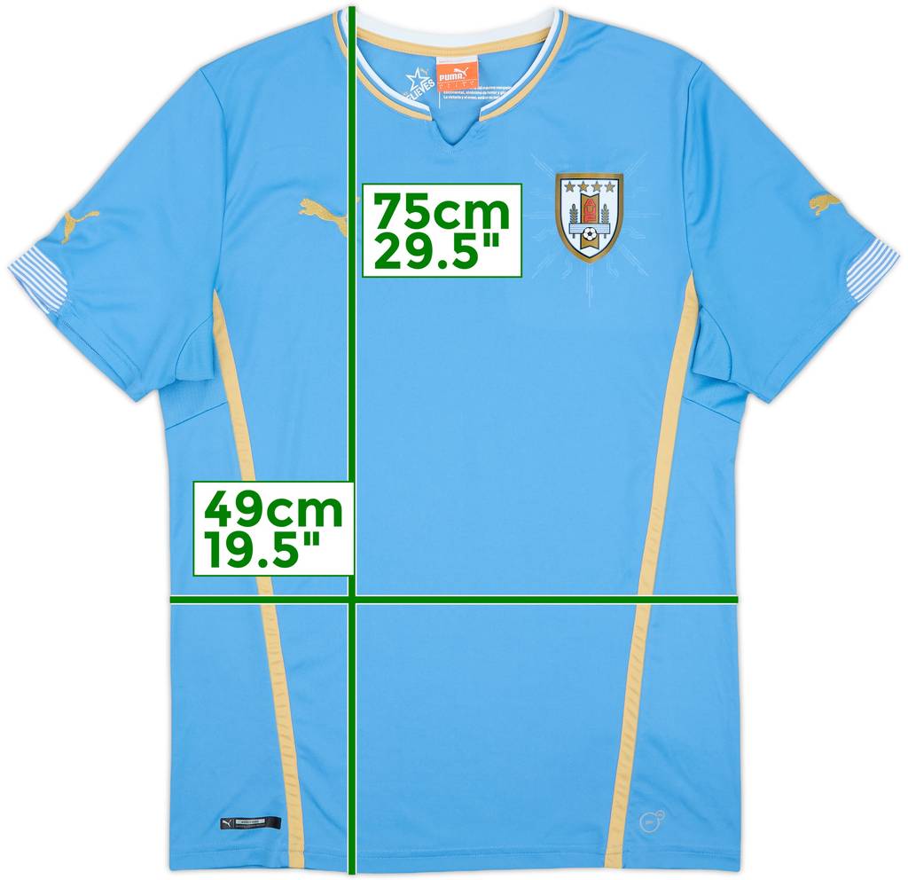2014-15 Uruguay Home Shirt - 9/10 - (L)