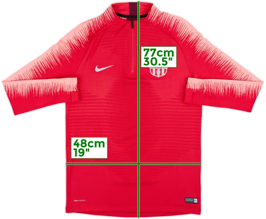 2018-19 Barcelona Nike Vaporknit 1/4 Zip Training Top - 10/10 - (M)