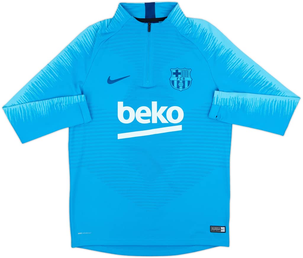 2019-20 Barcelona Nike Vaporknit 1/4 Zip Drill Top - 8/10 - (M)