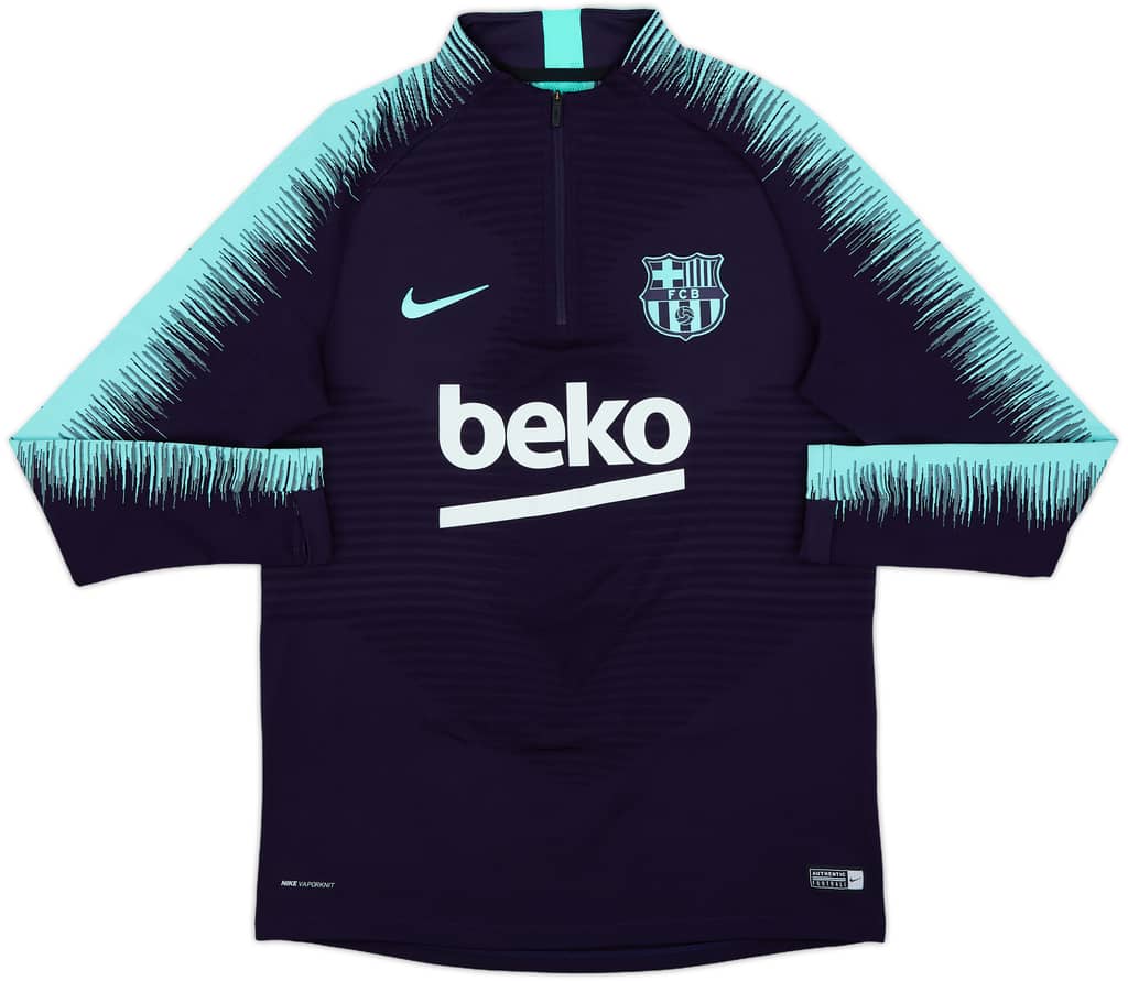 2018-19 Barcelona Nike Vaporknit 1/4 Zip Drill Top - 10/10 - (M)