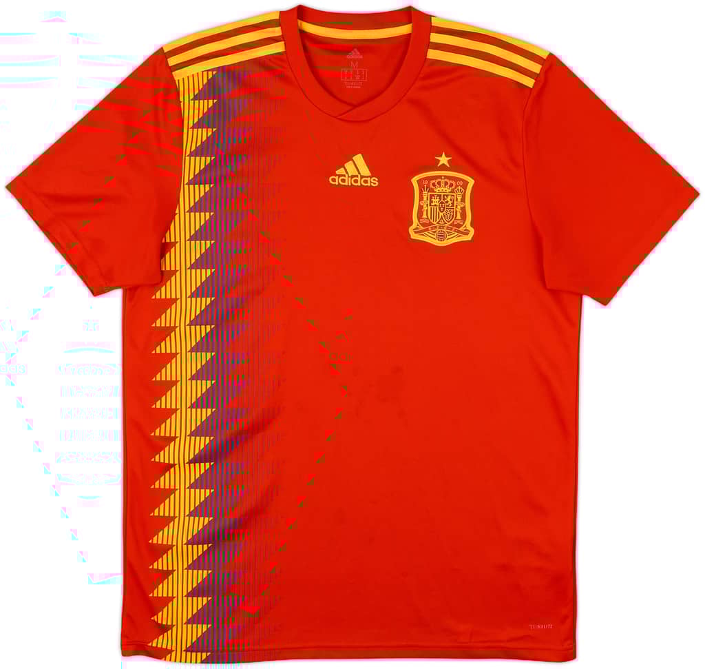 2018-19 Spain Home Shirt - 8/10 - (M)