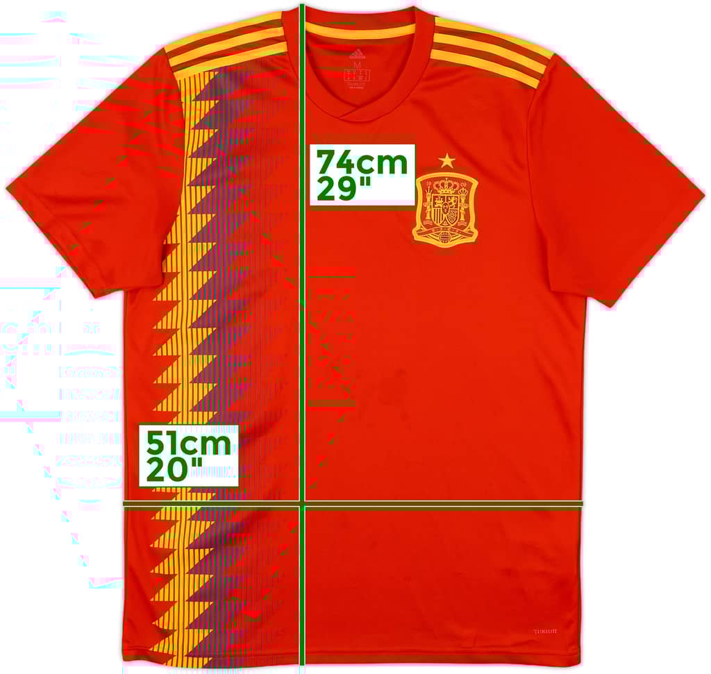 2018-19 Spain Home Shirt - 8/10 - (M)