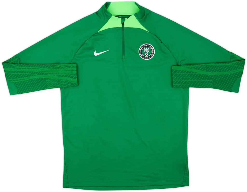 2022-24 Nigeria Nike 1/4 Zip Drill Top - 10/10 - (L)