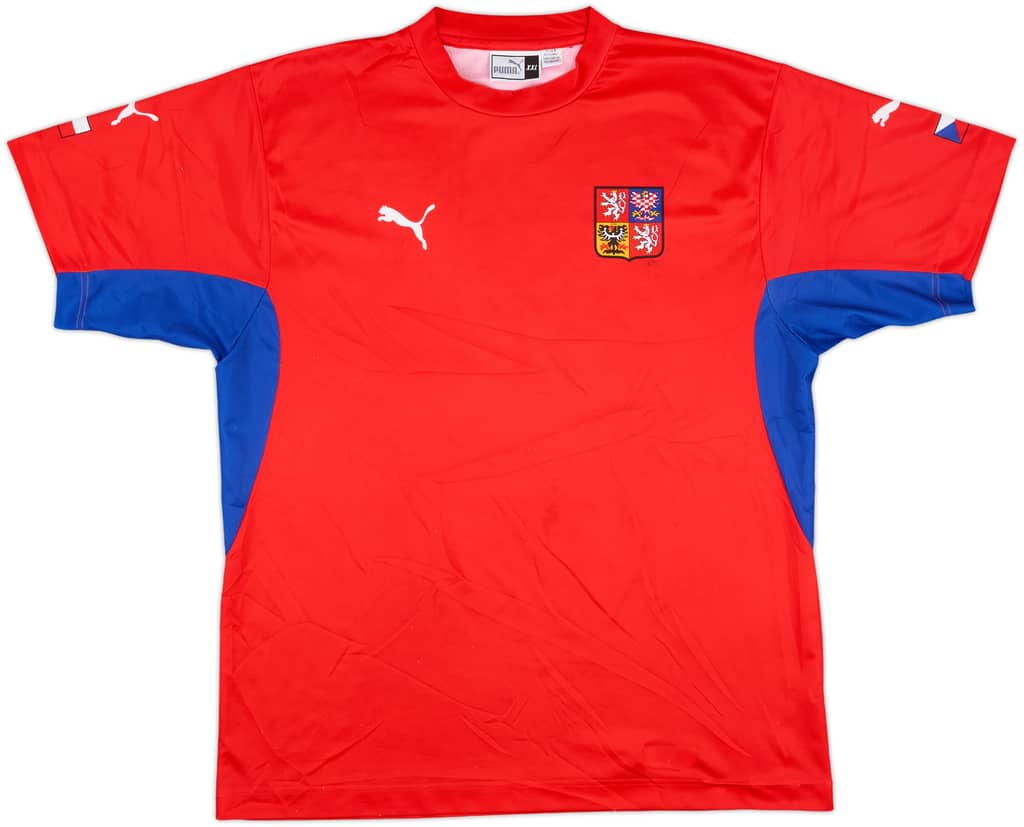 2002-04 Czech Republic Basic Home Shirt - 7/10 - (XXL)
