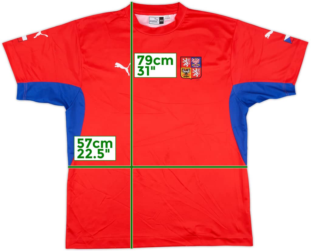 2002-04 Czech Republic Basic Home Shirt - 7/10 - (XXL)