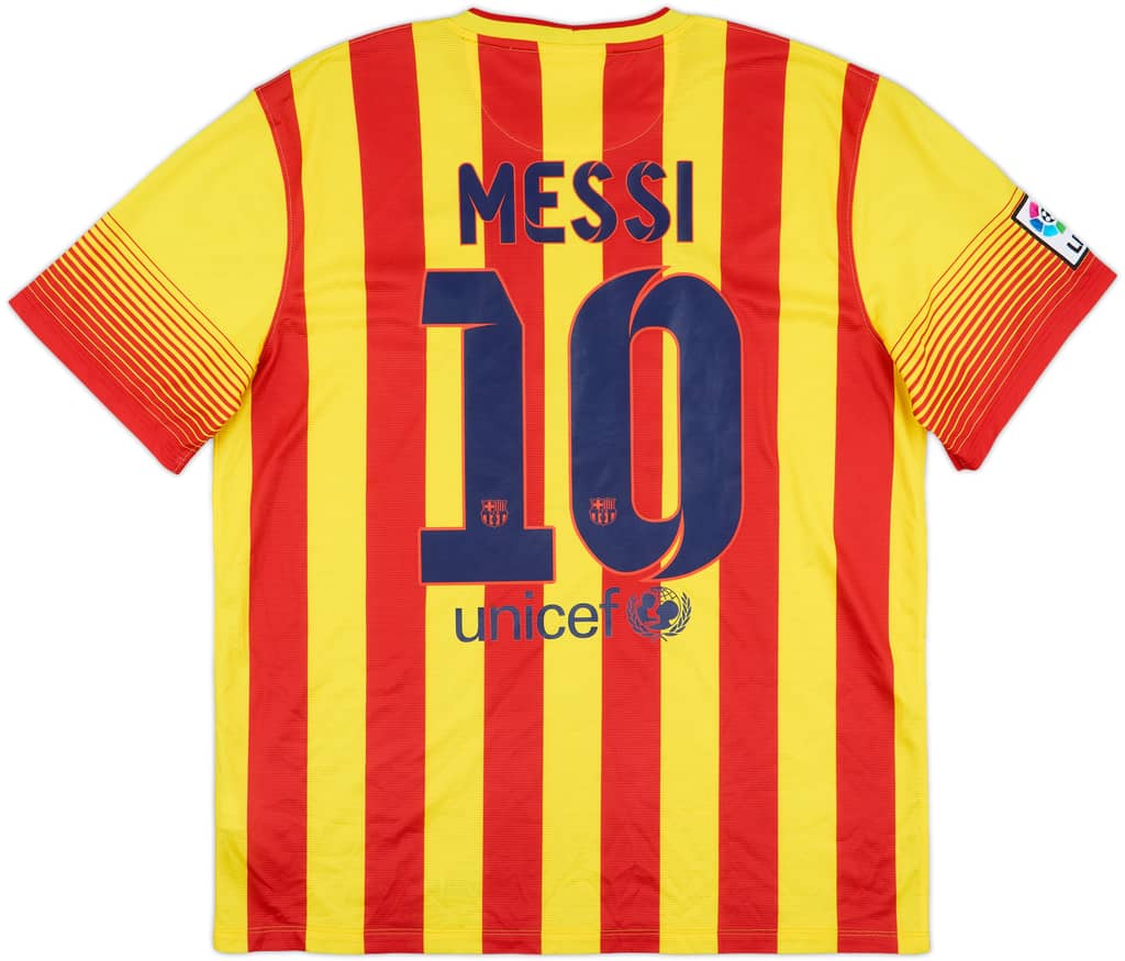 2013-15 Barcelona Away Shirt Messi #10 - 8/10 - (XL)