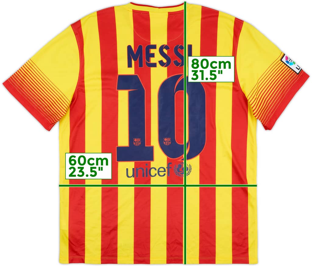 2013-15 Barcelona Away Shirt Messi #10 - 8/10 - (XL)