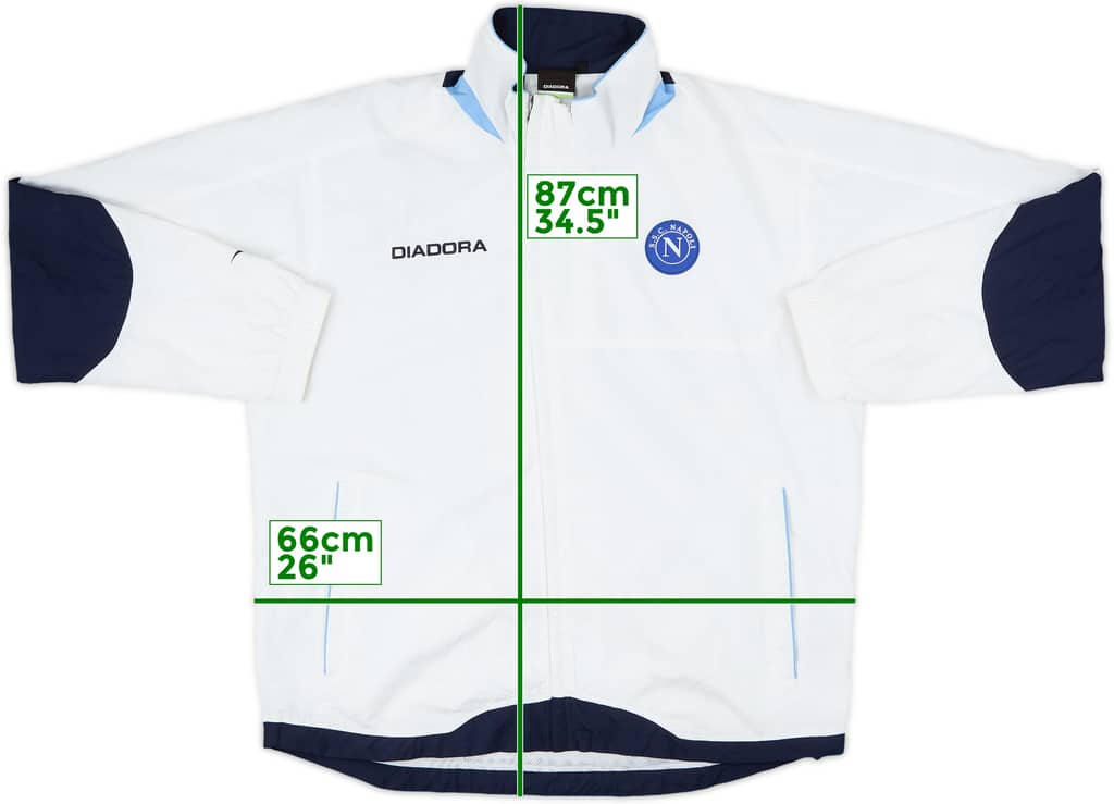 2006-07 Napoli Diadora Track Jacket - 10/10 - (XXL)
