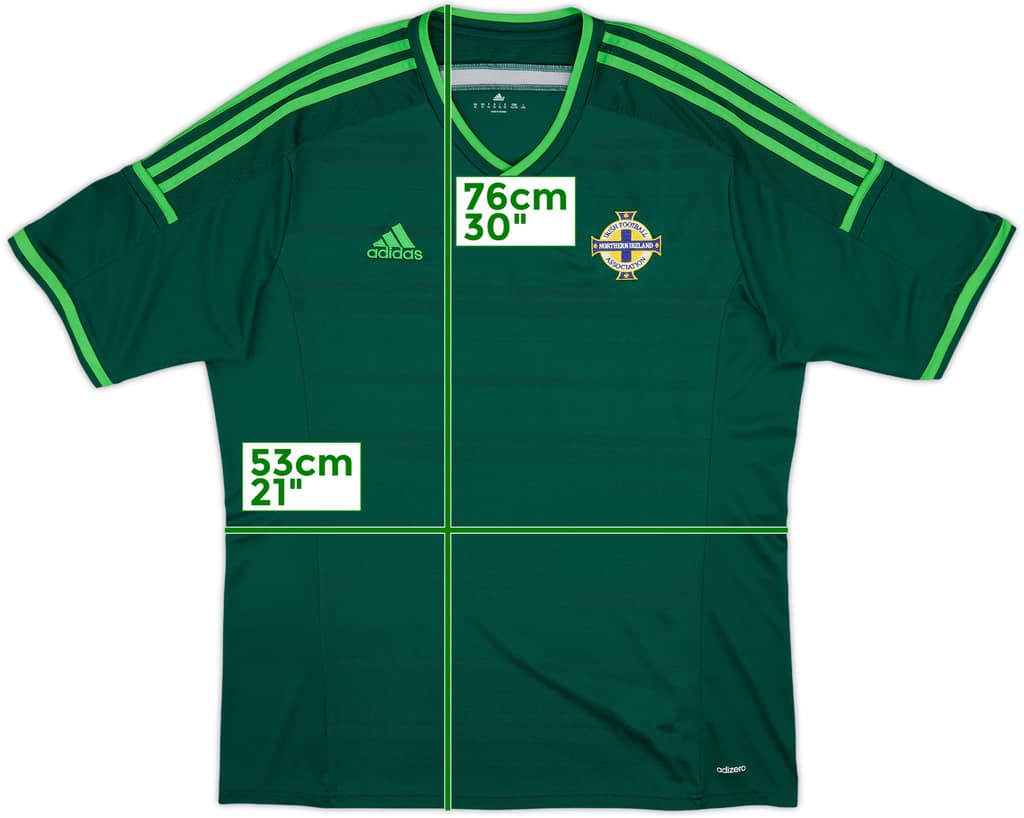 2014 Northern Ireland Home Shirt - 9/10 - (XL)