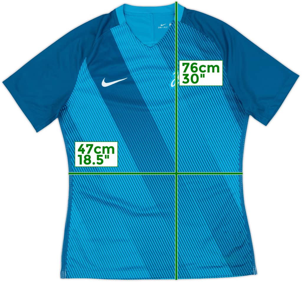 2016-17 Zenit St. Petersburg Authentic Home Shirt - 9/10 - (L)