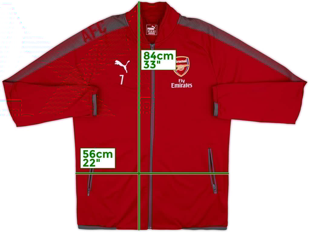 2017-18 Arsenal Player Issue Puma Track Jacket #7 - 8/10 - (XL)