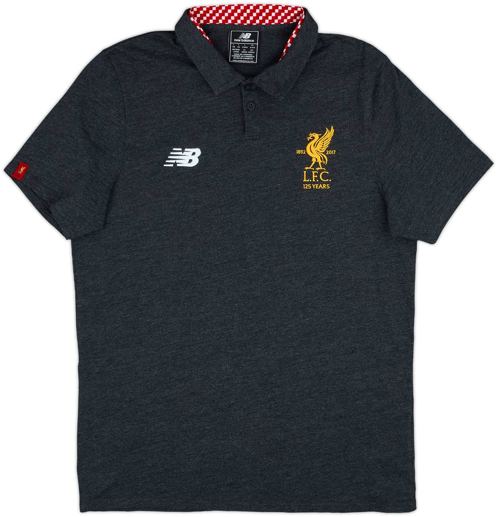 2017-18 Liverpool New Balance Polo Shirt - 9/10 - (L)