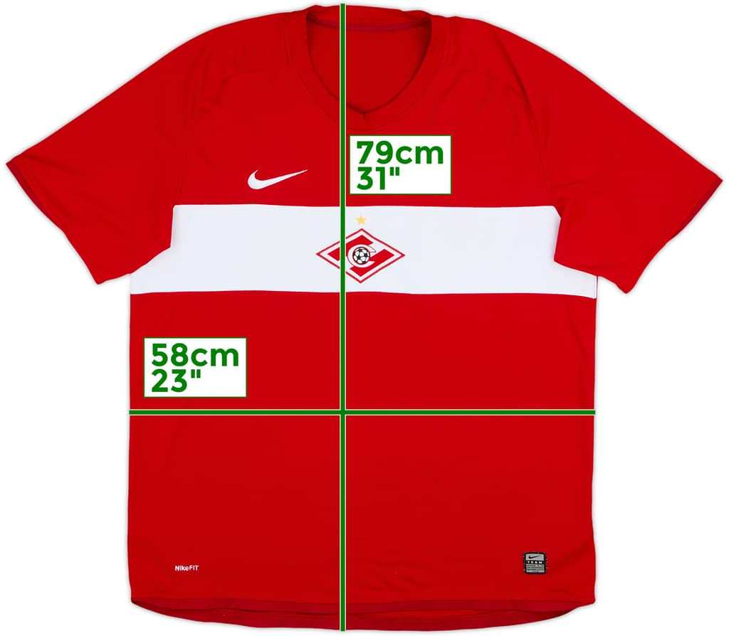 2009 Spartak Moscow Home Shirt - 8/10 - (XL)