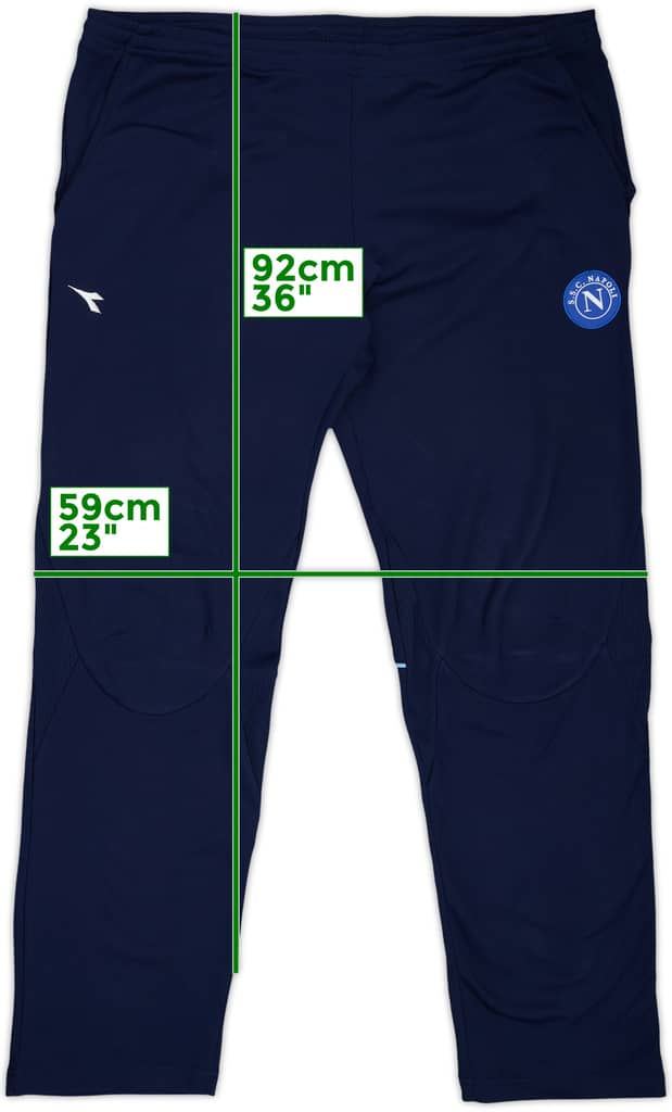 2007-08 Napoli Diadora Track Pants/Bottoms - 6/10 - (L)