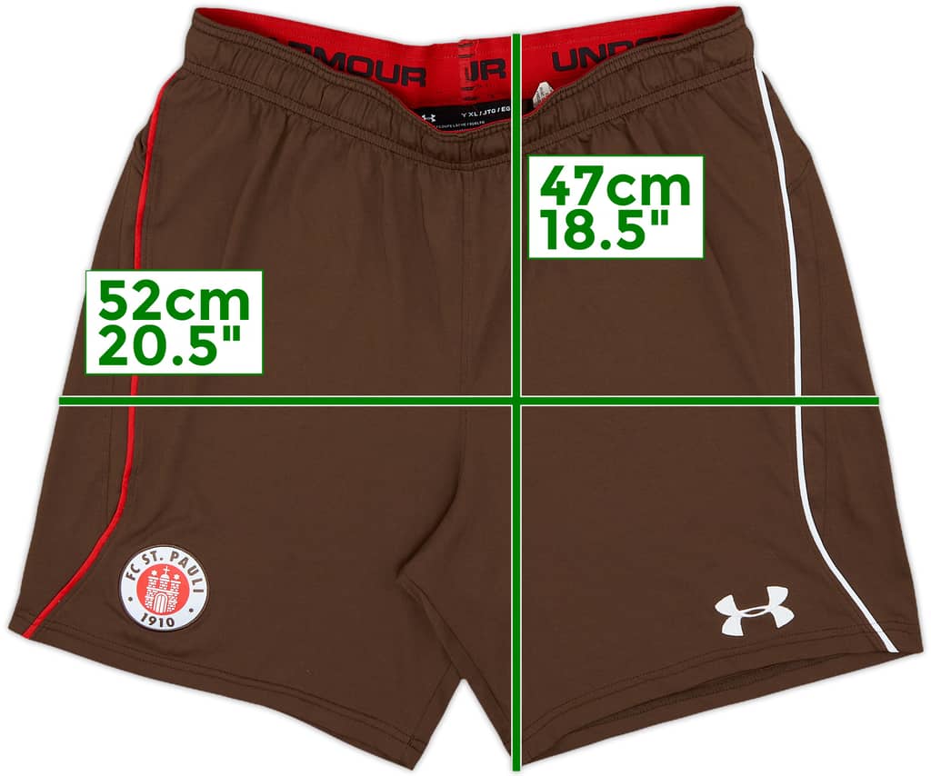 2018-19 St Pauli Home Shorts - 9/10 - (XL.Boys)