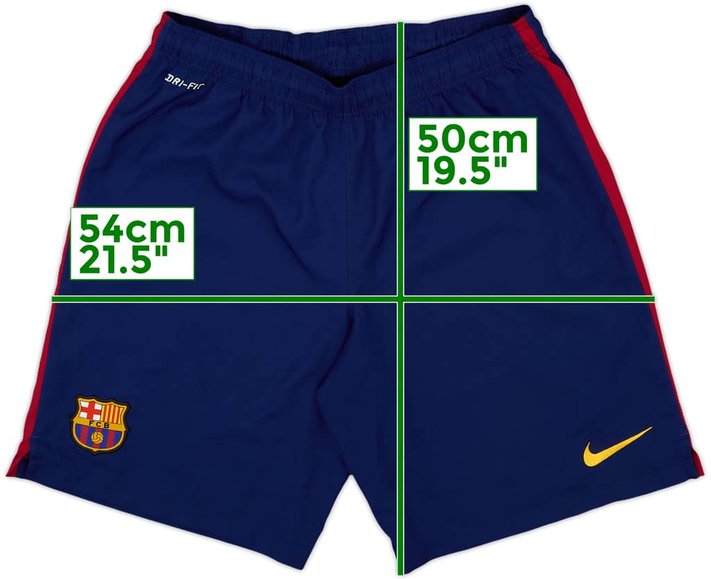 2014-15 Barcelona Home Shorts - 9/10 - (M)