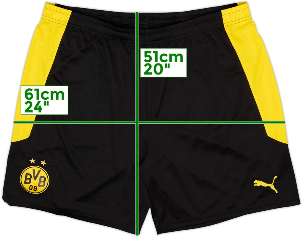 2020-21 Borussia Dortmund Home Shorts - 9/10 - (XXL)