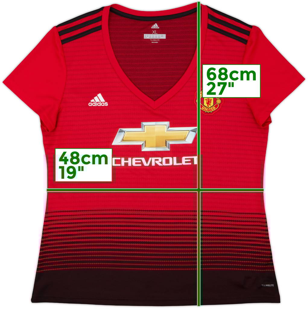 2018-19 Manchester United Home Shirt - 10/10 - (Women's XL)