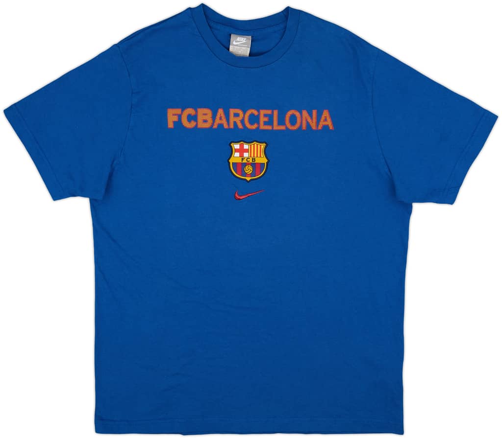 2009-10 Barcelona Nike Cotton Tee - 9/10 - (XL)