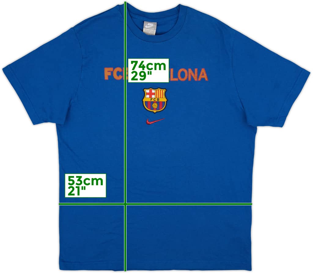 2009-10 Barcelona Nike Cotton Tee - 9/10 - (XL)