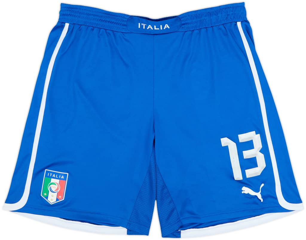 2012-13 Italy Player Issue Home Shorts #13 (Giaccherini) - 7/10 - (L)