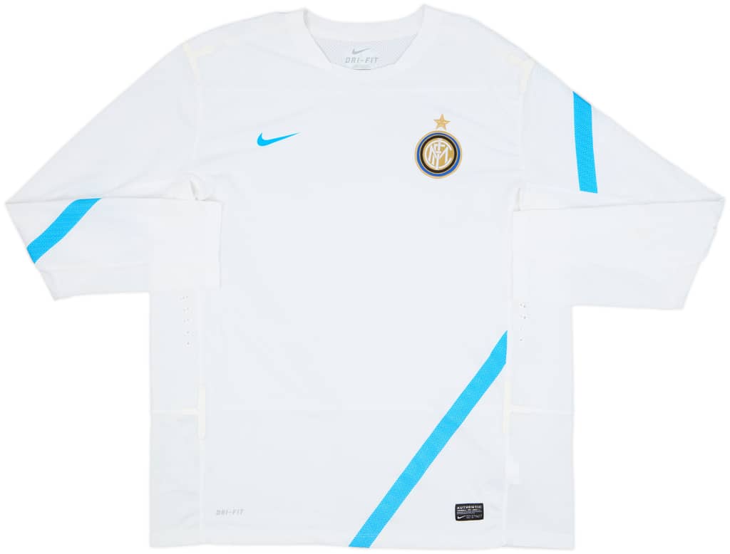 2011-12 Inter Milan Nike Player Issue Training L/S Shirt - 9/10 - (XL)