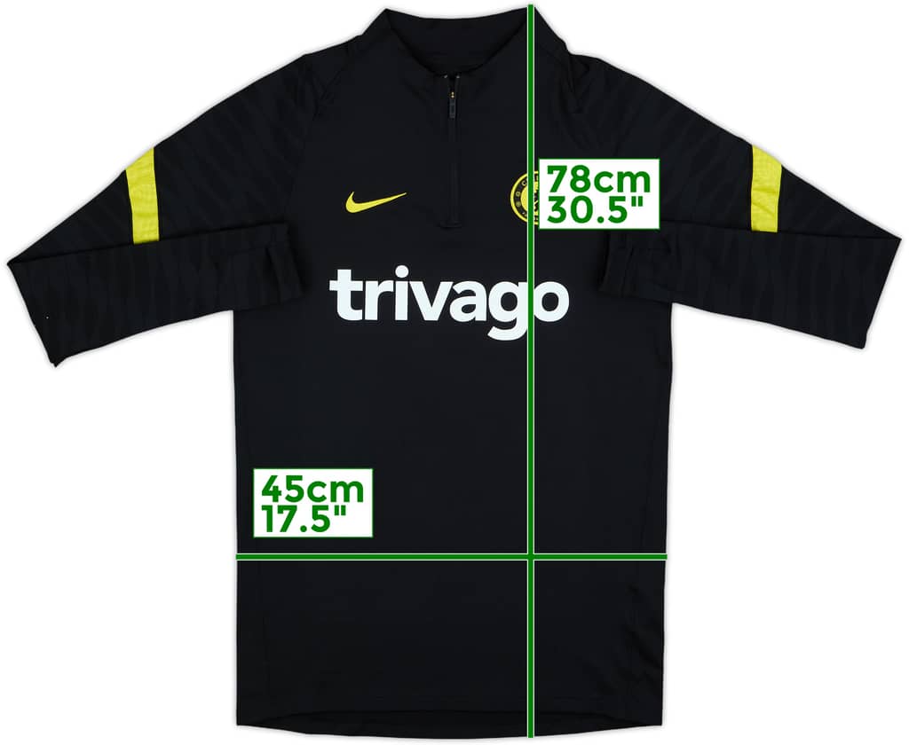 2021-22 Chelsea Nike 1/4 Zip Training Top - 7/10 - (S)