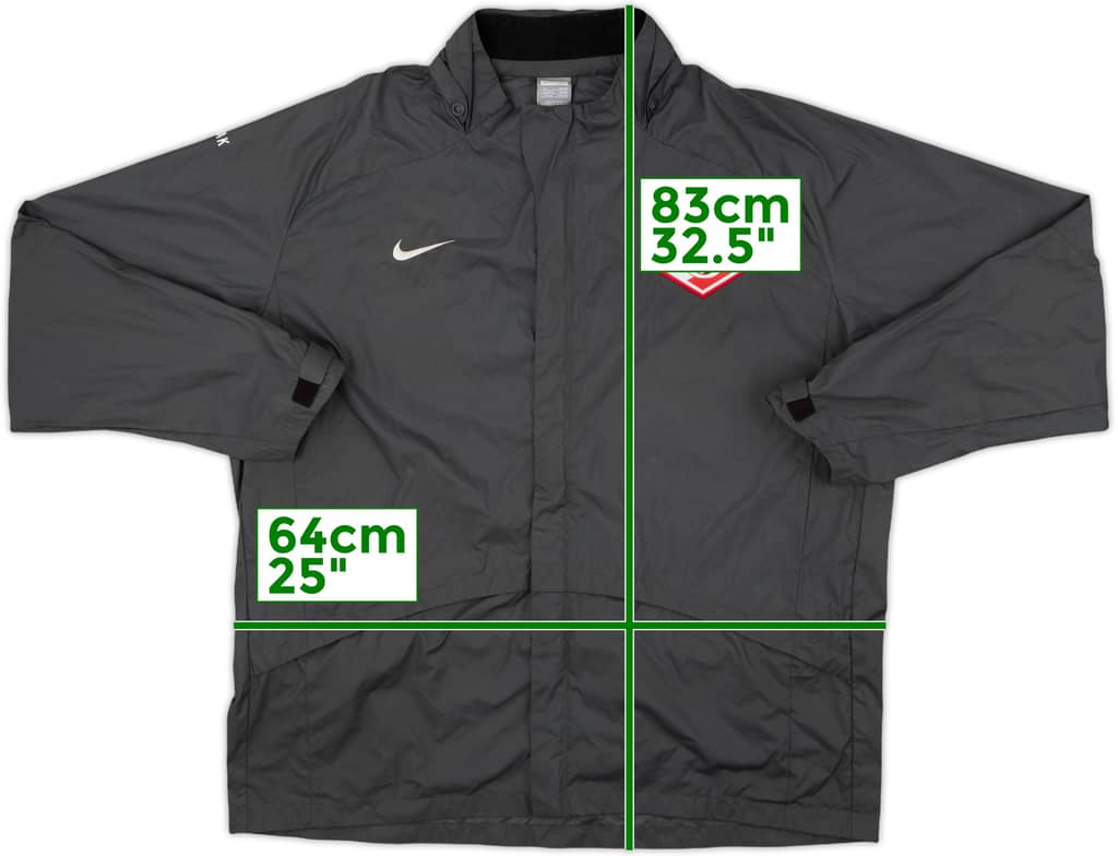 2007-08 Spartak Moscow Nike Hooded Rain Jacket - 6/10 - (XL)