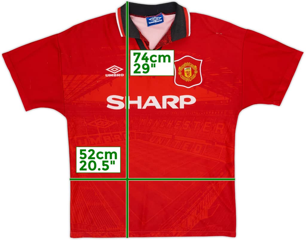 1994-96 Manchester United Home Shirt - 5/10 - (M)