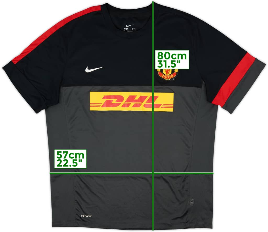 2012-13 Manchester United Nike Training Shirt - 8/10 - (XXL)