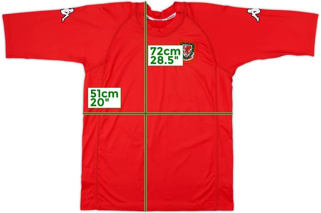2000-01 Wales Home Shirt - 8/10 - (XL)
