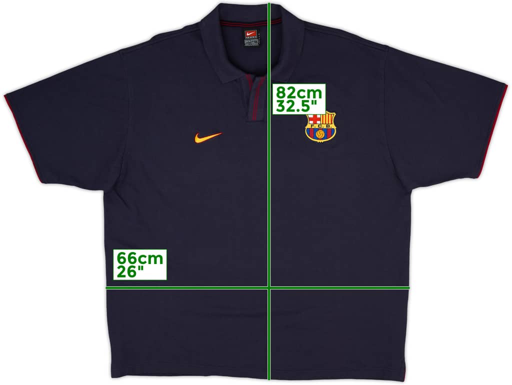 1998-99 Barcelona Nike Polo Shirt - 9/10 - (XXL)