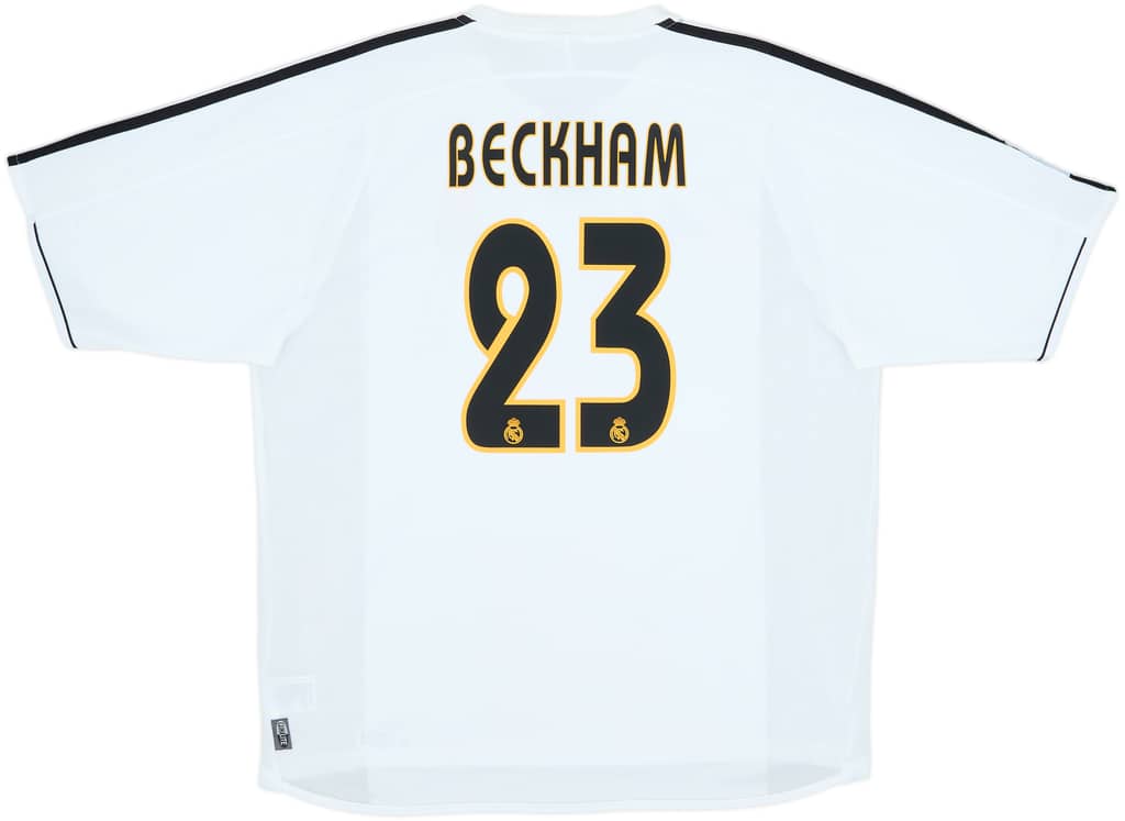 2003-04 Real Madrid Home Shirt Beckham #23 - 10/10 - (XL)